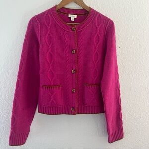 Sundance 100% Wool Cardigan Button Up Sweater Size Small